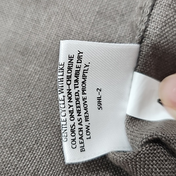 Eileen Fisher Linen Tab Waist Trouser Pant, Color Branch, Size Medium, New - Picture 8 of 12